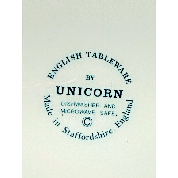 Staffordshire Blue & White Windsor 9” Castle English Plate by Unicorn - Picture 4 of 17